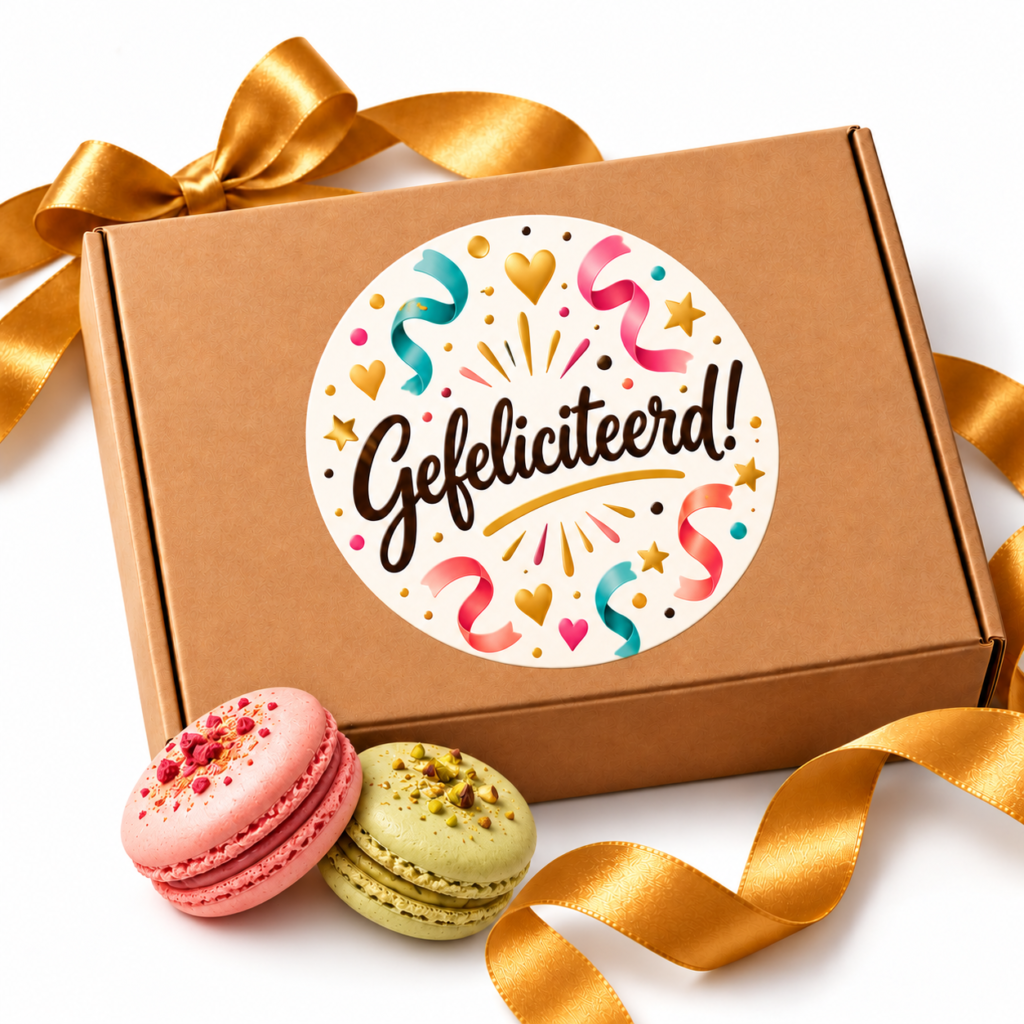Macaron Cadeau Gefeliciteerd!