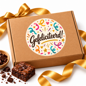 Brownie Cadeau Gefeliciteerd!